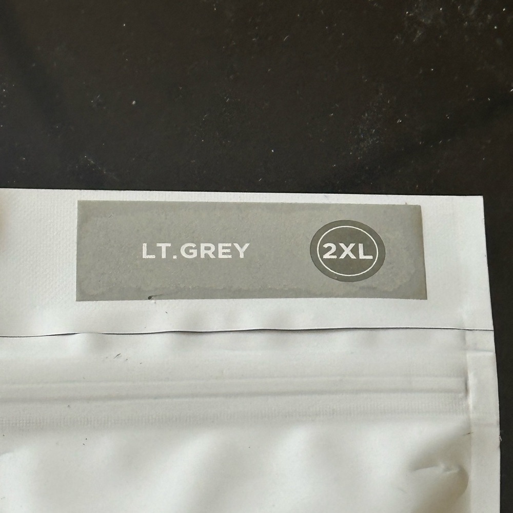 Light Grey 2XL Garment Label - LT.GREY